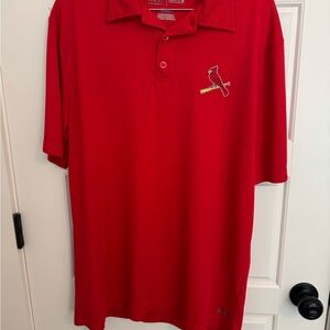 Genuine Merchandise Red Polo Shirt with Logo
